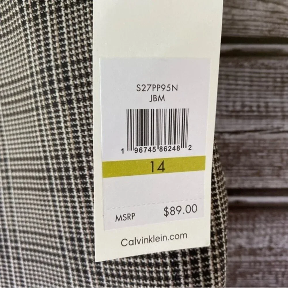 NWT Calvin Klein Women's Modern Fit Cropped Pants‎ Size 14 - Picture 9 of 11